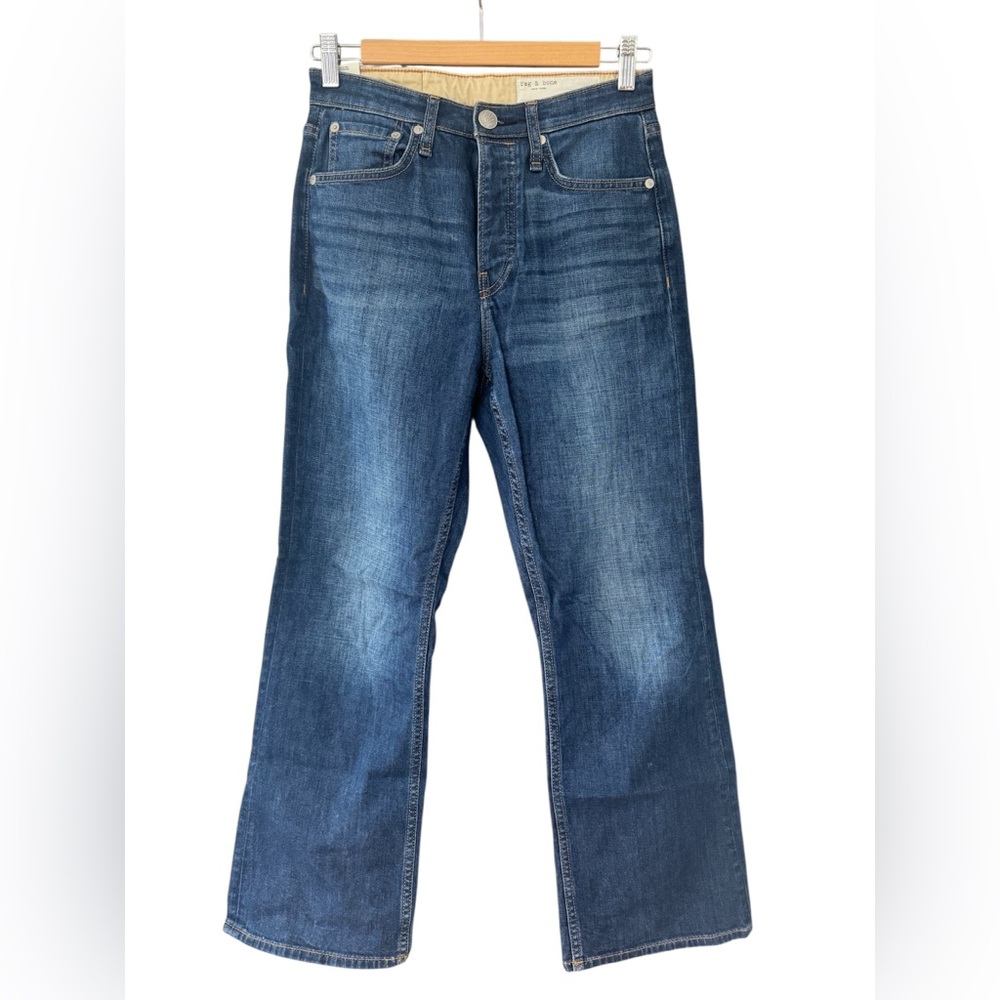 rag & bone Maya High Rise Crop Flare Jeans Size 26